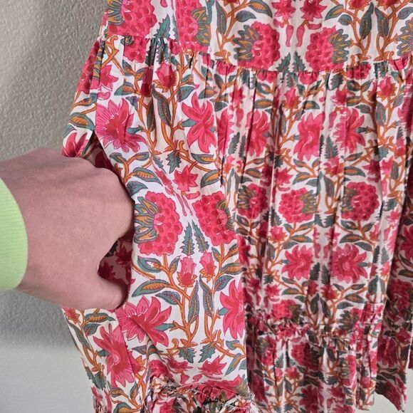 Caroline Constas Flutter Mini Dress Strawberry Print Sz M New - Picture 9 of 9